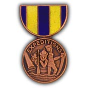 NAVY EXPEDITIONARY MEDAL-PIN 1-1/8"  