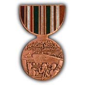 EUROPE AFRICA MEDAL-PIN 1-1/8"  