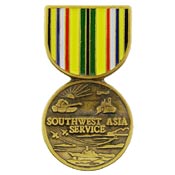 SOUTHWEST ASIA MEDAL-PIN 1-1/8"  