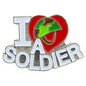 I LOVE MY SOLDIER PIN  