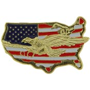 UNITED STATES WITH EAGLE PIN  