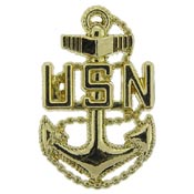 CPO USN GOLD PIN  