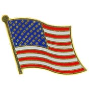 USA FLAG WAVY PIN 1"  