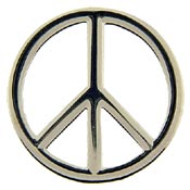 PEACE CUT-OUT PIN  