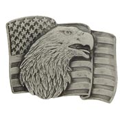 PEWTER WITH EAGLE PIN  