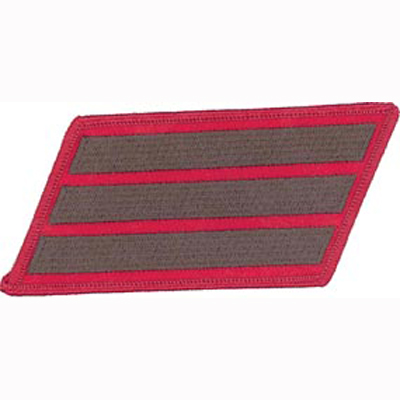 Service Stripes - 3 Strips - Green/Red - Northern Safari Army Navy