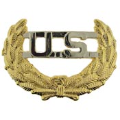 US MILITARY CAP PIN 1-7/8"  