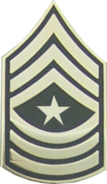 USA SERGEANT MAJOR E-9 PIN  