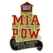 MIA/POW THEIR WAR PIN 1"  