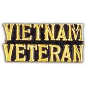 VIETNAM VET SCRIPT PIN 1"  