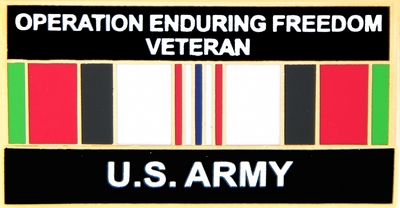 USA ENDURING FREEDOM VET PIN  