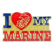 I LOVE MY MARINE PIN  