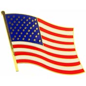 US FLAG WAVY PIN 1-1/2"  