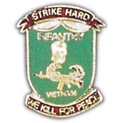 VIETNAM WILL KILL FOR PEACE PIN 1"  