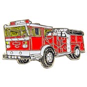 FIRE TRUCK RED PIN 1"  