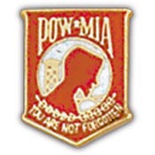 POW/MIA RED 5/8" PIN  