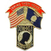 POW/US/WISCONSIN FLAG PIN 1-1/4"  