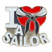 I LOVE A SAILOR PIN  