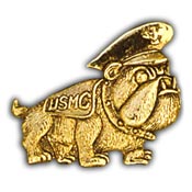 USMC BULLDOG EMBLEM PIN  