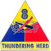 8TH ARMORED DIVISION PIN  