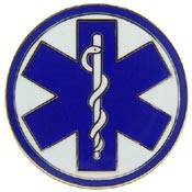 EMT LOGO PIN 1"  