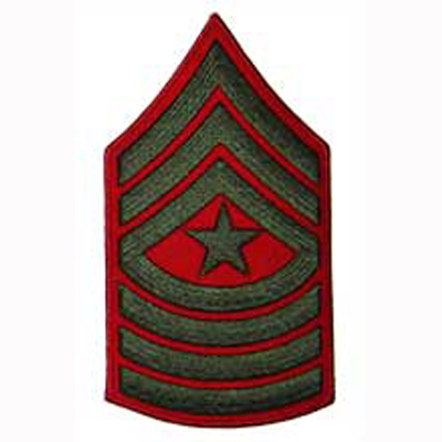 Female - Sergeant Major (E9) - Green/Red  