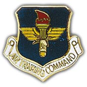 USAF TRAINING COMMAND PIN 1"  