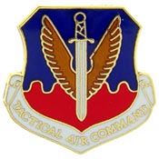 USAF TACTICAL AIR COMMAND PIN 1"  