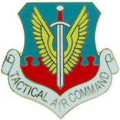 USAF TACTICAL AIR COMMAND PIN 1"  