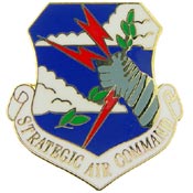 USAF STRATEGIC AIR COMMAND PIN 1"  