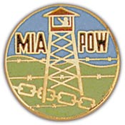 MIA/POW TOWER ROUND PIN 1"  