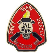 US MARINE 2ND RECON BN PIN  