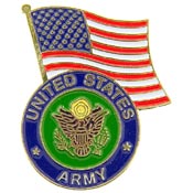 US FLAG LOGO PIN  