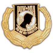 POW/MIA WREATH PIN 1"  