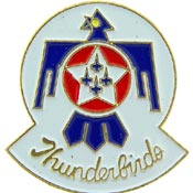 THUNDERBIRDS PIN 1"  