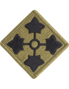 OCP Unit Patch: 4th Infantry Division - With Fastener