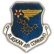 USAF ALASKA AIR COMMAND PIN 1"  