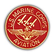 USMC AVIATION RED PIN  