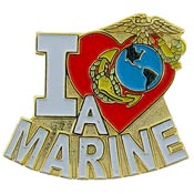 I LOVE A MARINE PIN  