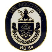 USS WISCONSIN PIN  