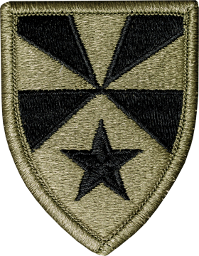 OCP Unit Patch: 7th Support Command - With Fastener