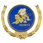 SEABEES WREATH PIN  