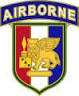 Army Combat Service Identification Badge: Africa and Southern European Task Force SETAF with Airborne Tab