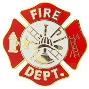 FIRE LOGO SHIELD PIN 1-1/2"  