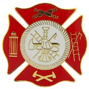 FIRE LOGO SHIELD PIN 1-1/2"  