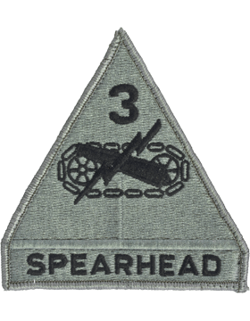 Army ACU Patch: 3rd Armored Division - with Fastener