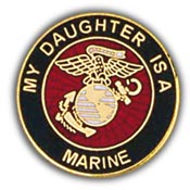 MY DAUGHTER IS A MARINE PIN  